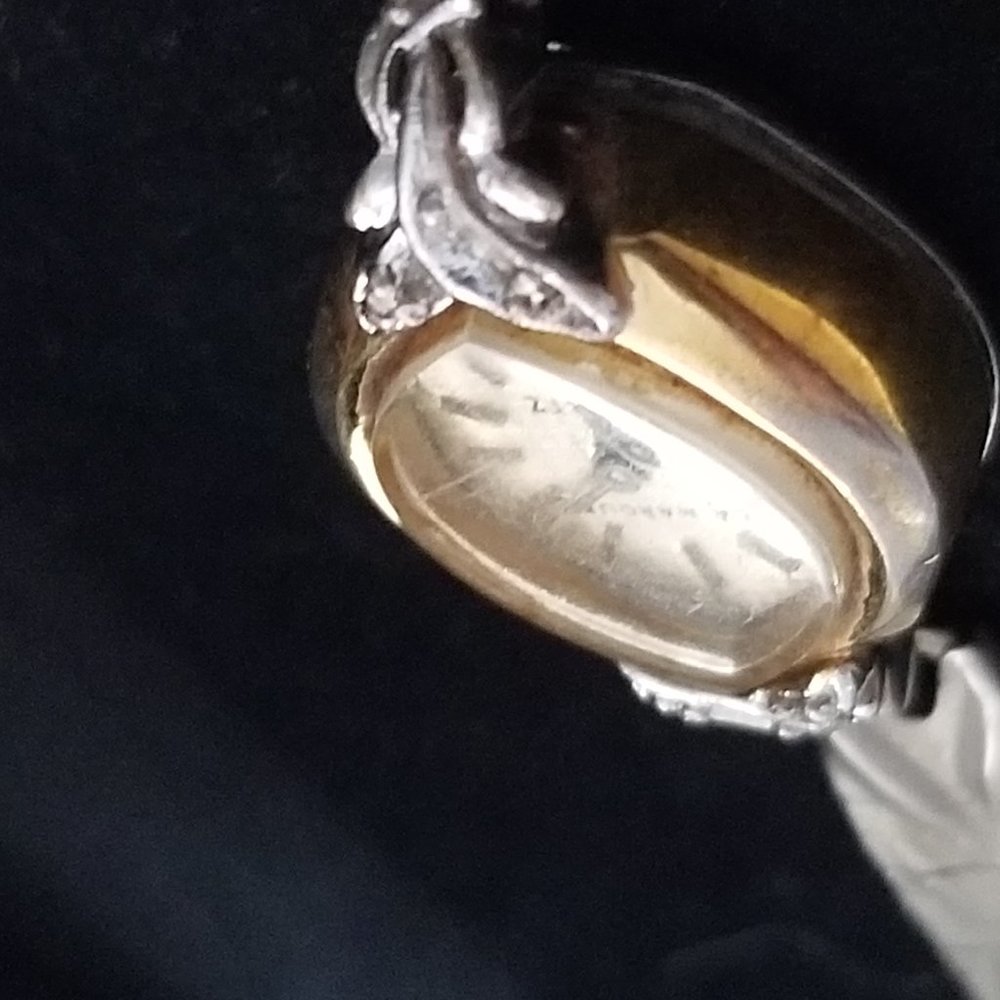 Antique Quartz Watch La Marque 5 Jewels & Diamonds Gem